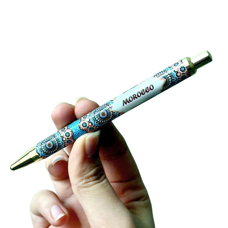 Stylo artisanal zellij marocain